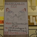 Eines der vielen Werbeplakate für unser Projekt