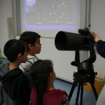 Das Teleskop wurde vor allem von Kindern bestaunt
