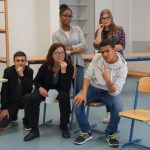 Das zufriedene Projektteam mit Frau Prof. Pajer