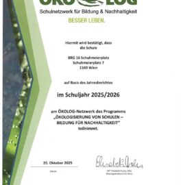 Ökolog-Urkunde